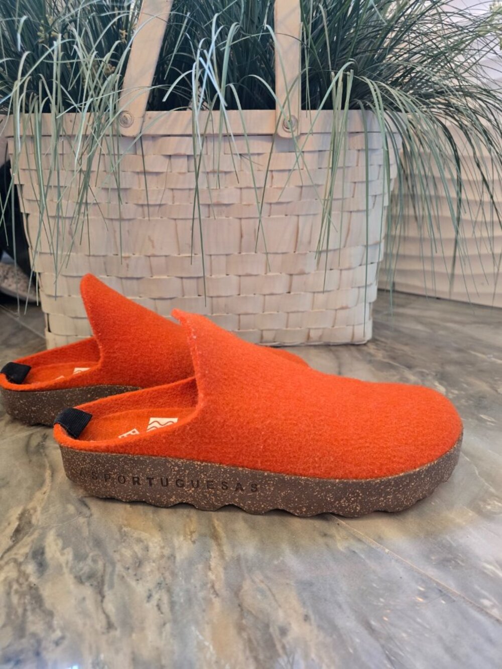 Asportuguesas- Mule in Orange - Size 41